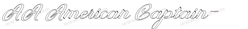 AA American Captain字体转换